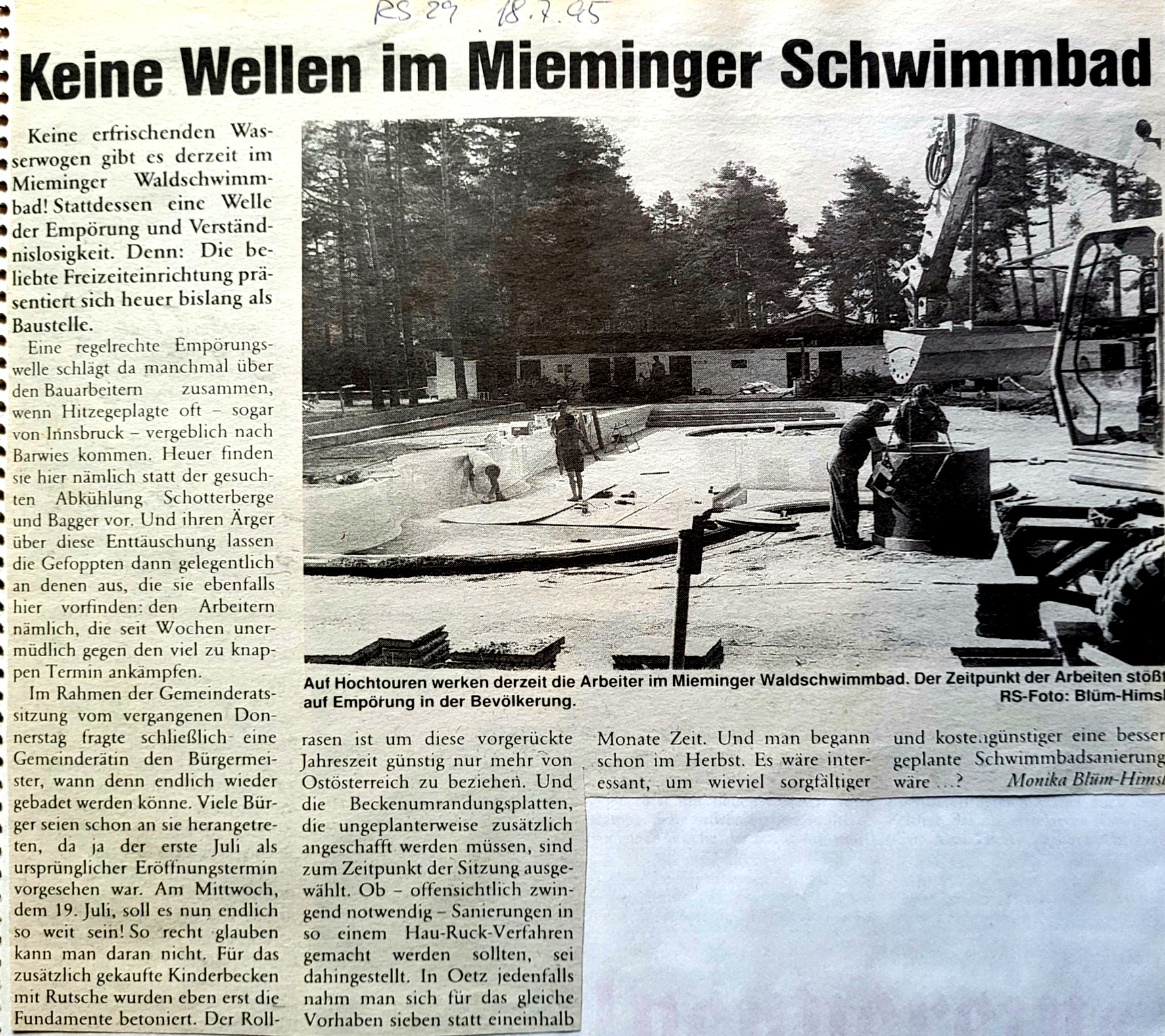 Mein erstes Journalisten-Foto